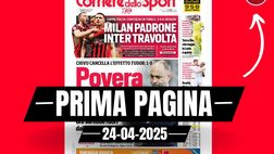 Prima pagina Corriere dello Sport: “Milan padrone, Inter travolta”