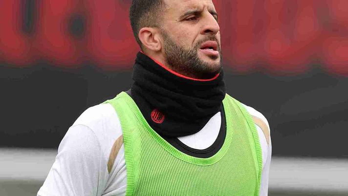 Kyle Walker AC Milan allenamento Milanello