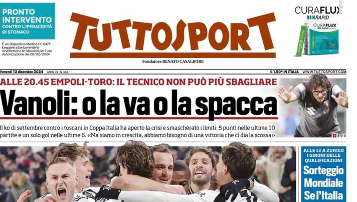 PRIMA PAGINA TUTTOSPORT OGGI: “Milan, tira aria da resa dei conti” - immagine 1