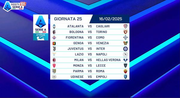 Serie A 24-25, il calendario completo: da Inter-Milan alla Juve, tutte le giornate - immagine 15