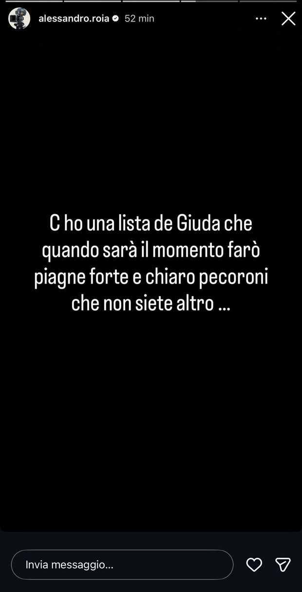 Lo sfogo dell’ex genero di Ranieri sui social: “Ho una lista di Giuda, farò piangere”- immagine 2