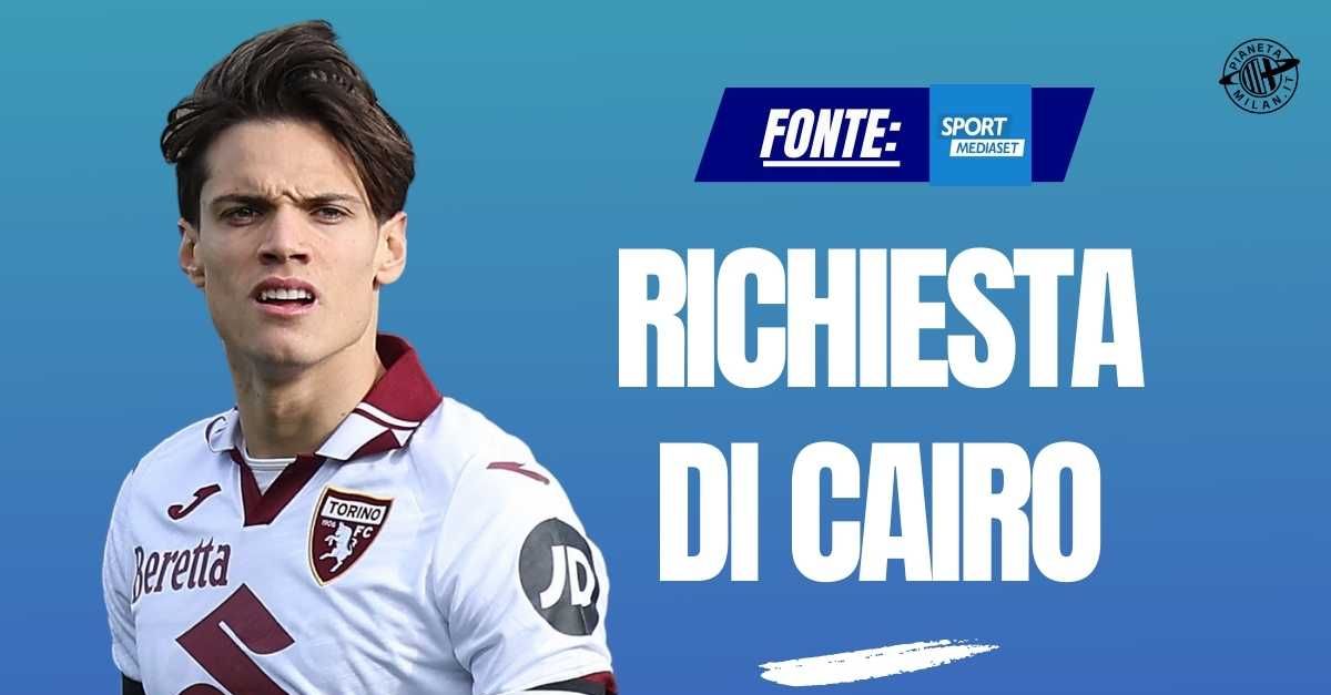 Calciomercato Milan, Ricci il sogno per l’estate: svelata la richiesta del Torino