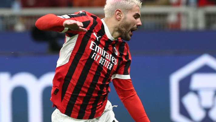 Theo Hernández AC Milan Milan-Feyenoord 1-1 Champions League 2024-2025
