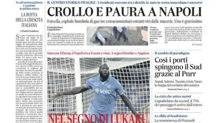 PRIMA PAGINA IL MATTINO OGGI: “Nel segno di Lukaku!” - immagine 1
