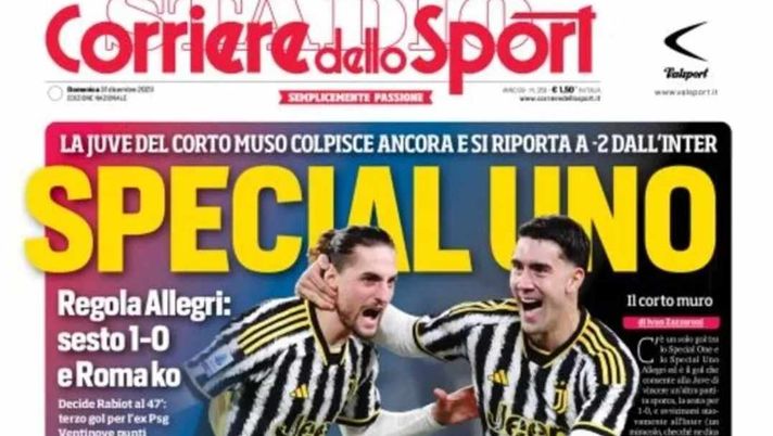 LA PRIMA PAGINA DEL CORRIERE DELLO SPORT: “Emre Can l’ultima idea del Napoli” - immagine 1