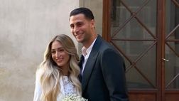 Mandragora e il suo gol più bello. Convola a nozze con Lucia a Palazzo Vecchio