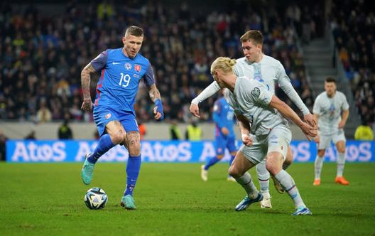 Kucka in azione con la Slovacchia. (Photo by Christian Hofer - UEFA/UEFA via Getty Images) Kucka Slovacchia