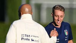 Italia, solo palestra per Barella: Frattesi, stop precauzionale e niente partitella