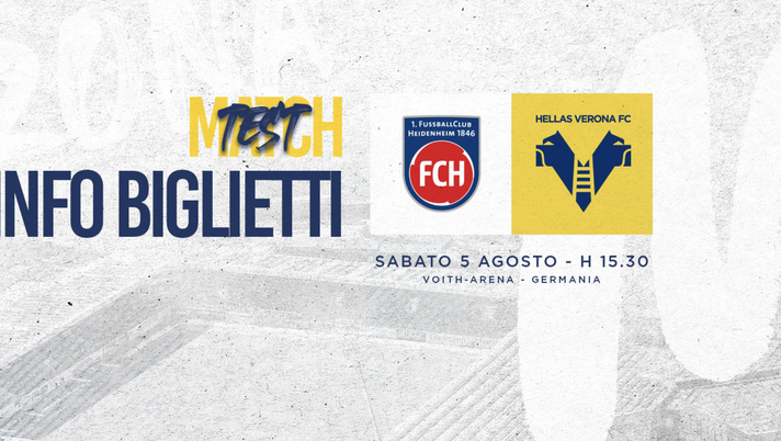 Heidenheim-Verona, i biglietti Heidenheim-Verona, i biglietti - immagine 1