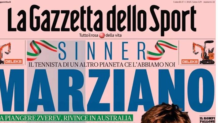 PRIMA PAGINA GAZZETTA DELLO SPORT OGGI: “Inzaghi al rinnovo, ci metto la firma”