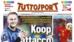 PRIMA PAGINA TUTTOSPORT OGGI: “Koop, attacco Juve”