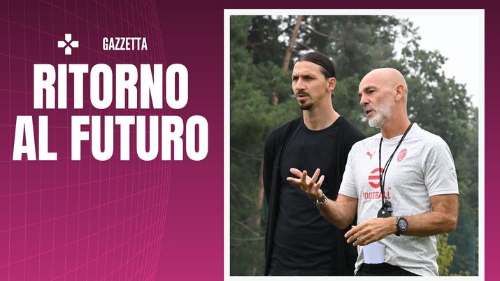 Ibrahimovic Pioli AC Milan allenamento Milan Milanello