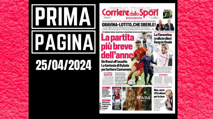 Prima pagina Corriere dello Sport: Barcellona, Xavi resta in panchina