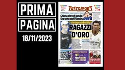 Prima pagina Tuttosport: “Ragazzi d’Oro”