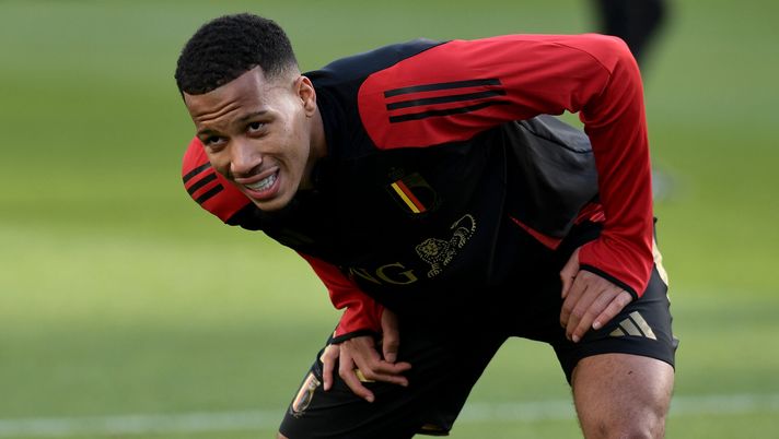 DUBLIN, IRELAND - MARCH 23: Aster Vranckx of Belgium warms up prior to the international friendly match between Republic of Ireland and Belgium at Aviva Stadium on March 23, 2024 in Dublin, Ireland. (Photo by Charles McQuillan/Getty Images) vranckx napoli
