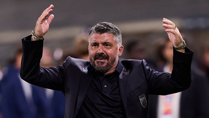 Gennaro Gattuso, allenatore della nazionale italiana, festeggia la vittoria contro l'Estonia durante la partita di qualificazione alla Coppa del Mondo FIFA 2026 tra Italia ed Estonia allo Stadio di Bergamo, il 5 settembre 2025 a Bergamo, Italia. (Foto di Emmanuele Ciancaglini/Ciancaphoto Studio/Getty Images) Gattuso, buona la prima: che sia l’inizio di uno splendido percorso italiano - immagine 1