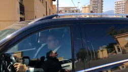 VIDEO Italia-Macedonia: l’arrivo del presidente Gravina a Villa Igiea