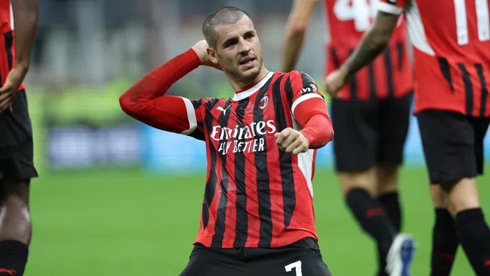 Álvaro Morata AC Milan Milan-Lecce 3-0 Serie A 2024-2025