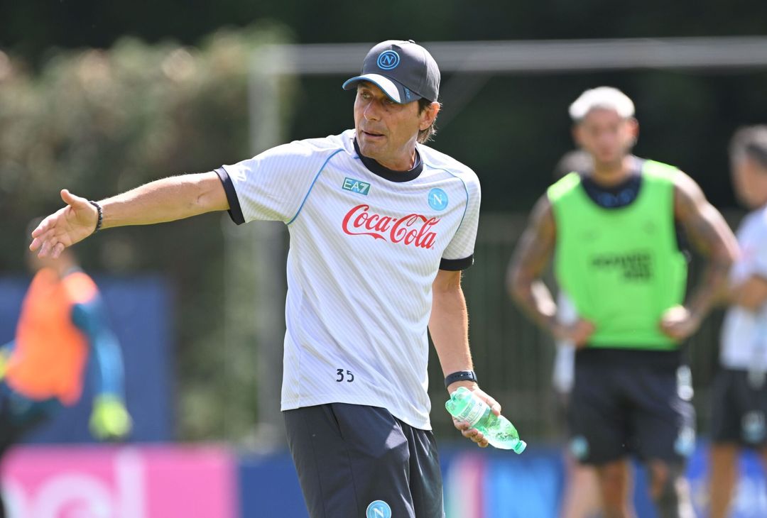 Primo allenamento mattutino nel ritiro di Dimaro