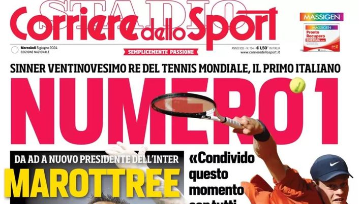 PRIMA PAGINA CORRIERE DELLO SPORT OGGI: “Conte-Napoli, è il giorno della firma” prima pagina corriere dello sport oggi