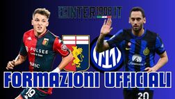 Genoa-Inter, le formazioni UFFICIALI: c’è Bisseck, nuova chance per Arnautovic