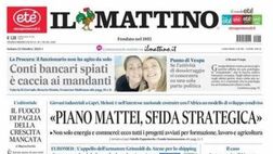 PRIMA PAGINA IL MATTINO OGGI