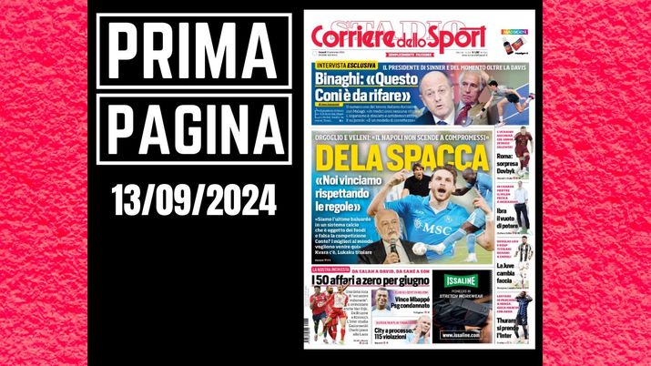 Prima pagina Corriere dello Sport: Milan, Ibrahimovic e il vuoto di potere