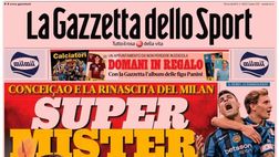 PRIMA PAGINA GAZZETTA DELLO SPORT OGGI: “Conceicao e la rinascita del Milan”