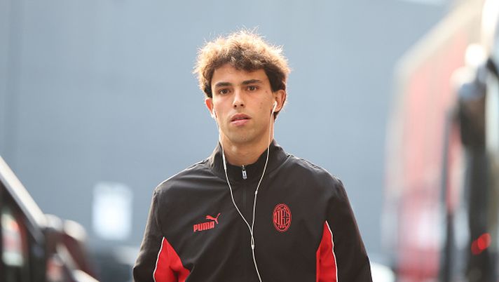 UDINE, ITALY - APRIL 11: Joao Felix of AC Milan arrives before the Serie A match between Udinese and AC Milan at Stadio Friuli on April 11, 2025 in Udine, Italy. (Photo by Claudio Villa/AC Milan via Getty Images) Joao Felix