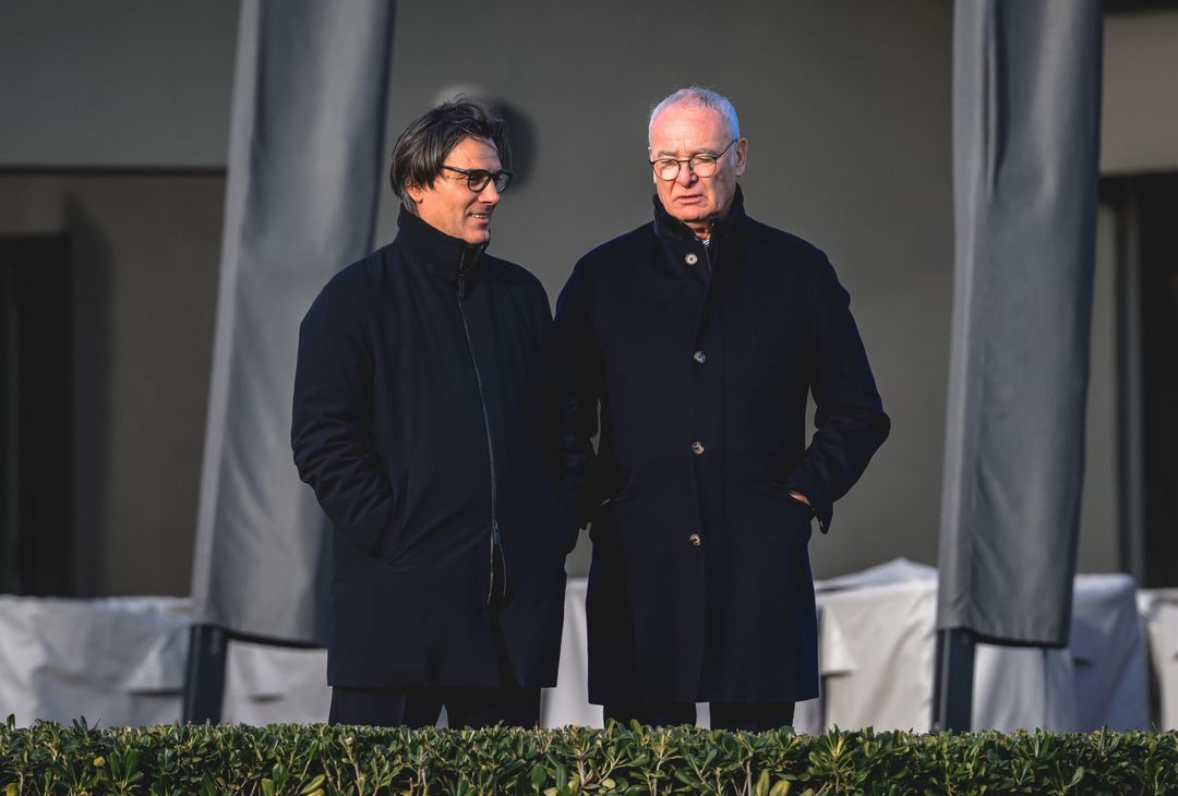 Trigoria, l’allenamento a -2 dal Panathinaikos e la visita di Montella – FOTO GALLERY - immagine 14