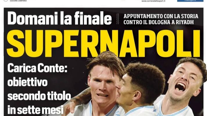 prima pagine giornali sportivi Napoli