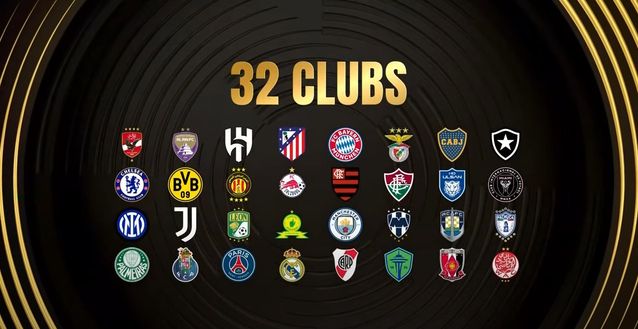 I 32 club che partecipano al Fifa World Cup 2025 (screenshot) Mondiale per Club, quante novità per gli arbitri: dalle bodycam fuorigioco al tablet per le sostituzioni- immagine 2