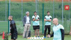 FOTO Ritiro Palermo: il presidente Dario Mirri assiste all’allenamento (Gallery)