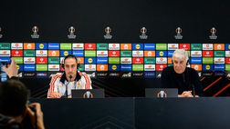 Panathinaikos-Roma, la rifinitura e la conferenza di Gasp e Tsimikas – FOTO GALLERY