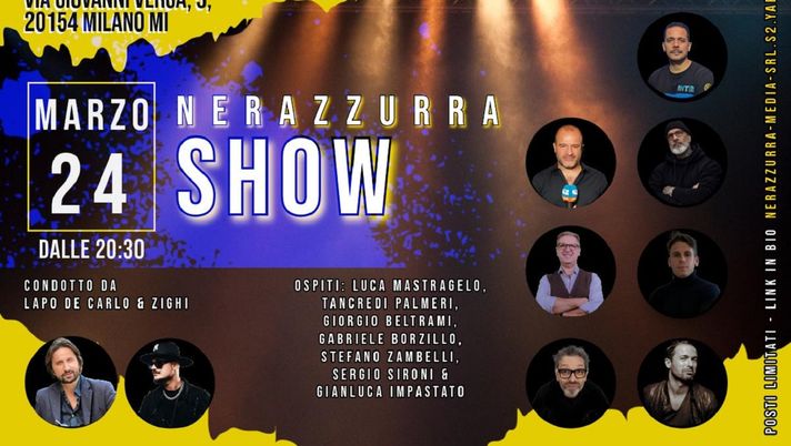 A Milano arriva Nerazzurra show: primo talk show interattivo sull’Inter. Dettagli e biglietti A Milano arriva Nerazzurra show: primo talk show interattivo sull’Inter. Dettagli e biglietti - immagine 1