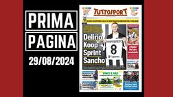 Prima pagina Tuttosport: “Abraham vede Milan. Saelemaekers alla Roma”