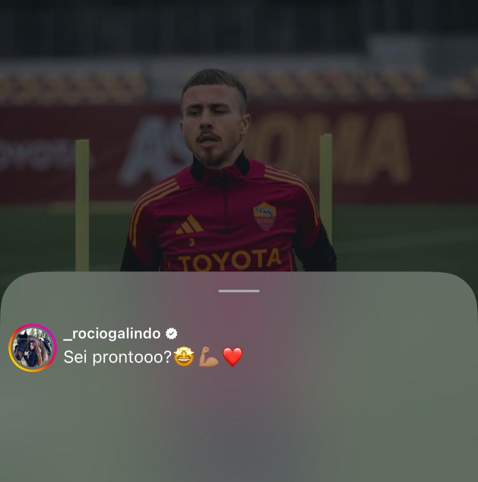 Trigoria, Angeliño si allena in gruppo. La carica della moglie: “Sei pronto?”- immagine 2