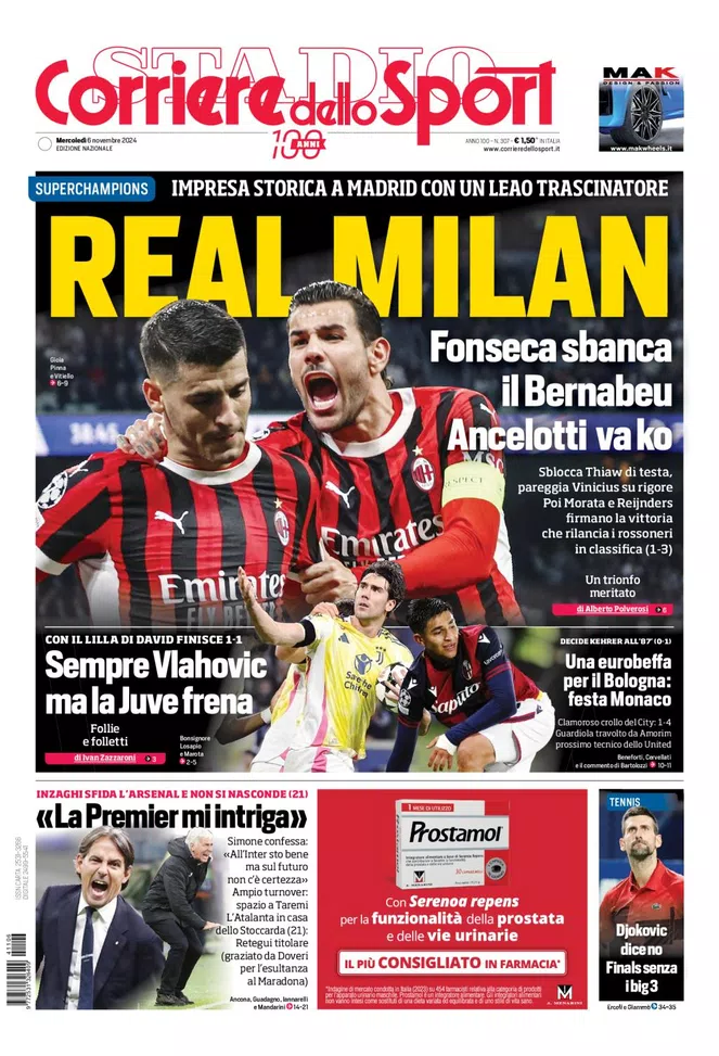 Prima pagina Gazzetta dello Sport: Fofana a un passo dal Milan