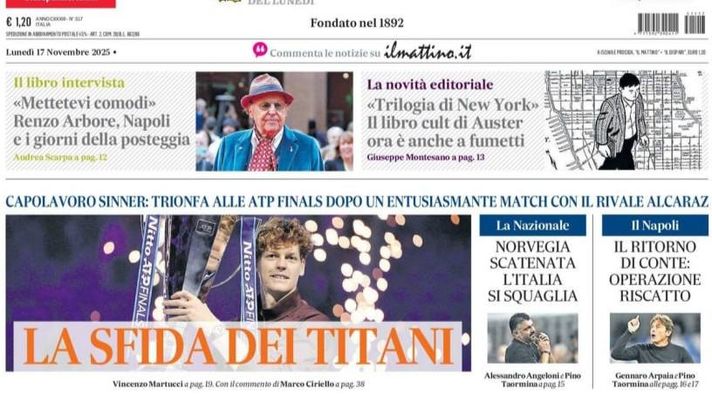 Il Napoli sui media: le prime pagine dei quotidiani di oggi- immagine 1