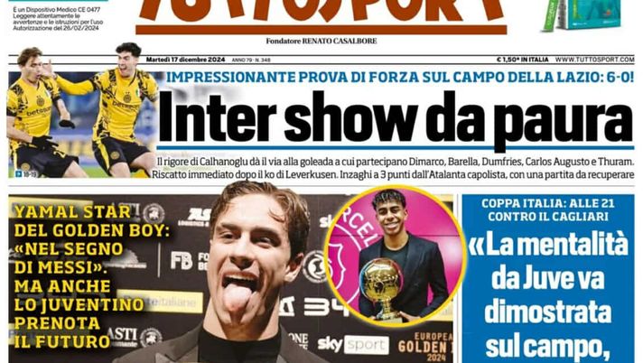 PRIMA PAGINA TUTTOSPORT OGGI: “Buongiorno, che guaio. Due vertebre fratturate, fuori almeno un mese” prima pagina tuttosport oggi