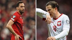 Playoff: la Turchia di Calhanoglu ai Mondiali. Eliminata la Polonia di Zielinski