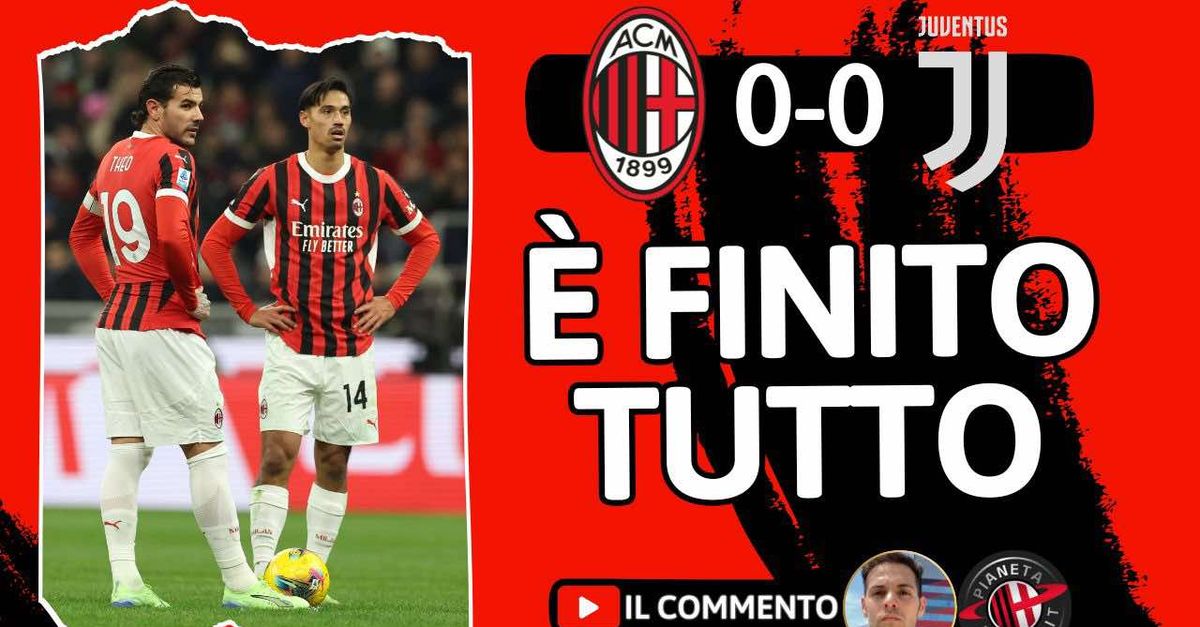 Milan Juventus 0 0: tanta noia, fischi e stagione finita. Scudetto, addio