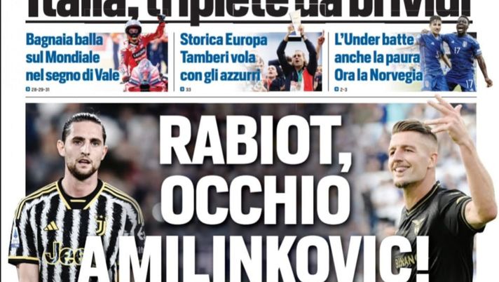 EDICOLA / TS: Inter, Brozovic porta Frattesi. Cercasi Milan, Pioli e tifosi in allarme - immagine 1