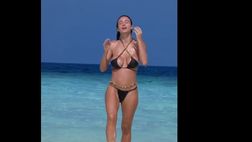 VIDEO / Diletta Leotta alle Maldive: l’uscita dall’acqua è da togliere il fiato