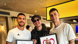 Drugi in visita a Trigoria: gli scatti con Gasperini, Mancini e Pellegrini – FOTO