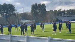 VIDEO FCIN1908 / Inter in campo, inizia il torello: Sucic ‘anticipa’ Thuram