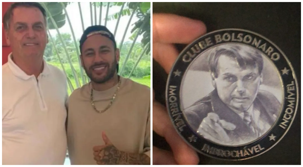 Neymar è a Rio, Bolsonaro gli fa visita: donata medaglia con il suo volto - immagine 1