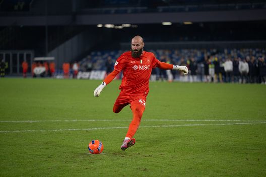 NAPLES, ITALY - DECEMBER 03: Vanja Milinkovic-Savic of SSC Napoli during the penalty phase of the Coppa Italia match between SSC Napoli and Cagliari Calcio at Stadio Diego Armando Maradona on December 03, 2025 in Naples, Italy. (Photo by SSCN Napoli/SSCN Napoli via Getty Images)