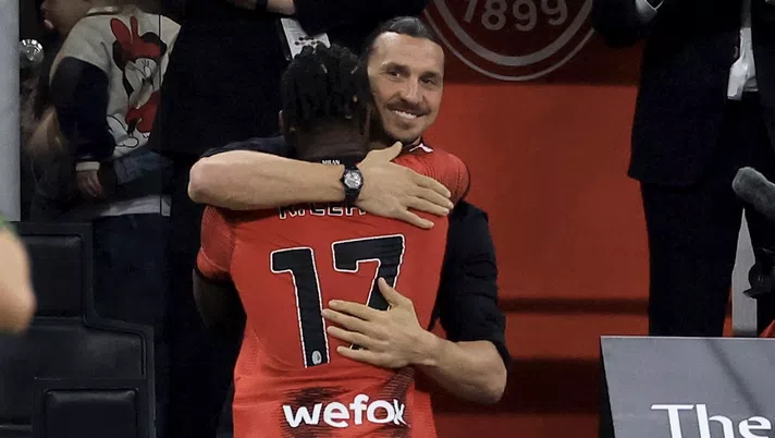 Ibrahimovic Leao AC Milan Milan-Verona 3-1 Serie A 2022-2023