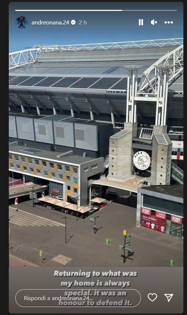 Onana in Olanda davanti allo stadio dell’Ajax: “Come tornare a casa”- immagine 3